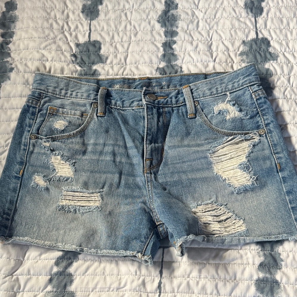 Massimo Distressed Denim Women Shorts